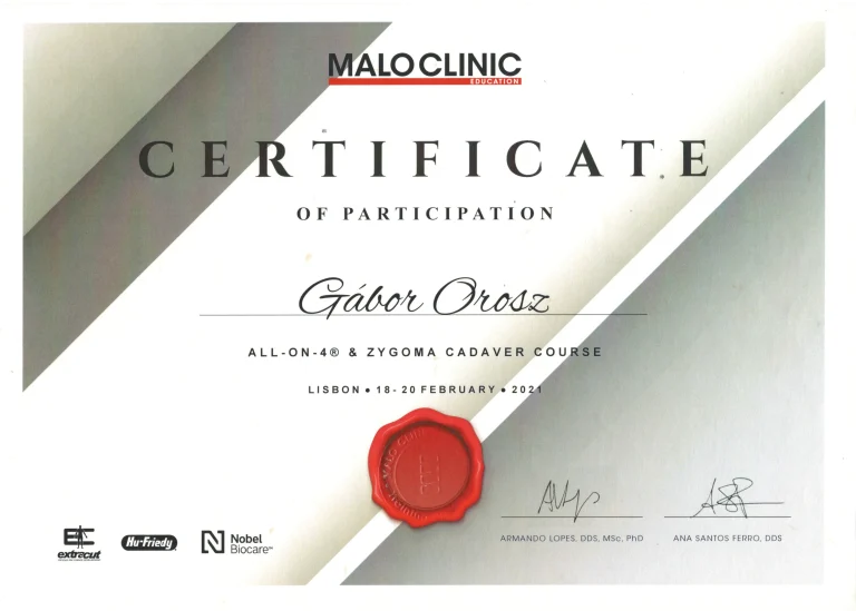 2021-Dr-Orosz-Gabor-Malo-Clinic-AO4-zygoma-cert-Lisbon